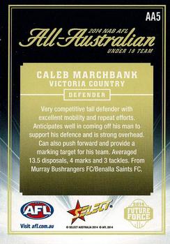 2014 Select Future Force - All Australian #AA5 Caleb Marchbank Back